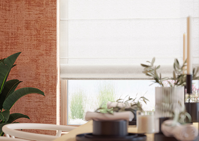 Gemstone Voile, White - Twist&Fit Roman Blind - Image 5